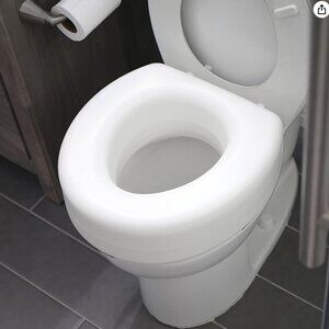 HealthSmart Enhanced Comfort 5" Raised (Round) Toilet Seat Risers‎
